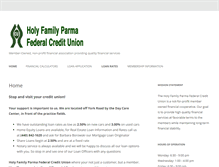Tablet Screenshot of holyfamilycreditunion.com